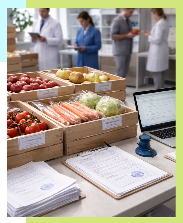Сертификация овощей и фруктов в Ишиме от 8834 р. | Алешин-Шм