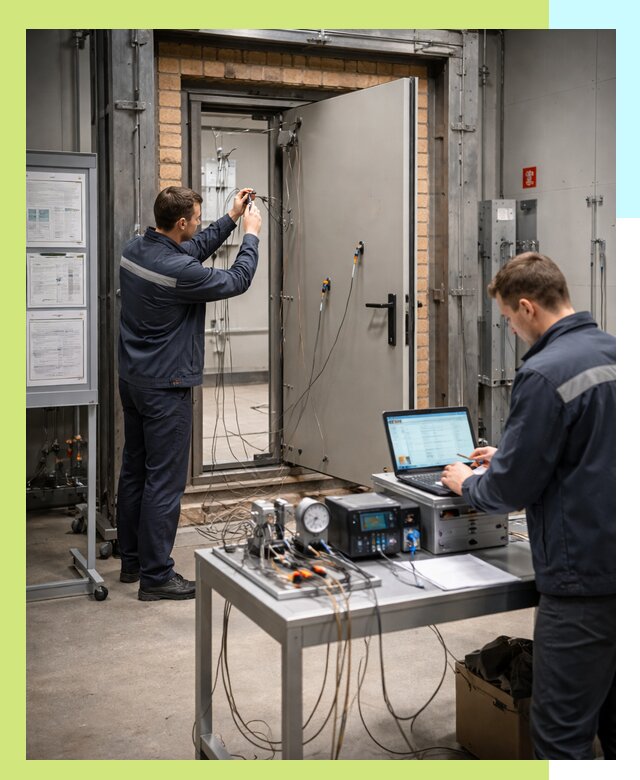 Сертификация противопожарных дверей в Ишиме по ГОСТ и ТР