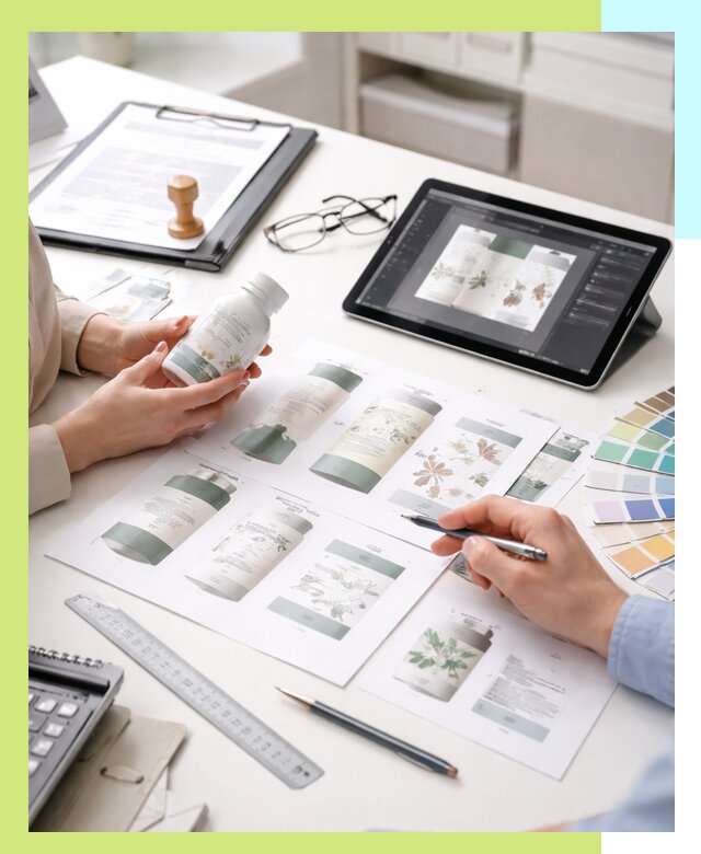 Профессиональная разработка дизайна и текста этикетки продукции в Ишиме