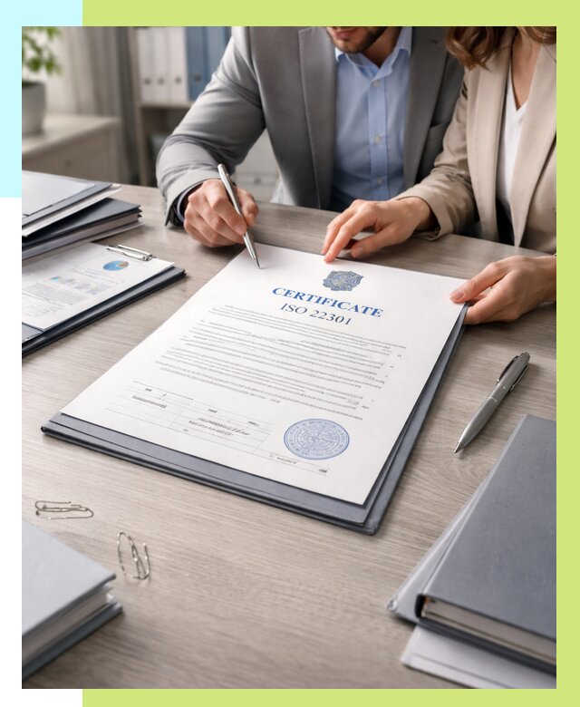 Сертификат ISO 22301 в Ишиме от 46769 р. | Алешин-Шм срочно